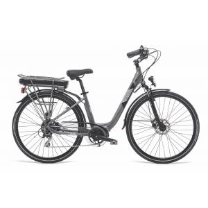 CICLO ELETTRICO DONNA 26 TELAIO 43 ALLUMINIO 7 VELOCITA' *GRIGIO MAGNETIC* - WORLD DIMENSION Glow Lady