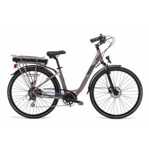 CICLO ELETTRICO DONNA 26 TELAIO 43 ALLUMINIO 7 VELOCITA' *MALVA* - WORLD DIMENSION Glow Lady