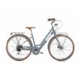 CICLO ELETTRICO DONNA 28 TELAIO 45 ALLUMINIO FRENI A DISCO CON BATTERIA INTEGRATA 7 VELOCITA' *GRIGIO TORTORA* - WORLD DIMENSIO