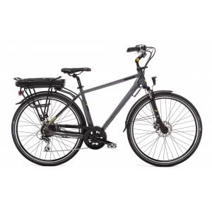 CICLO ELETTRICO UOMO 28 TELAIO 50 ALLUMINIO 7 VELOCITA' *GRIGIO SCURO OPACO* - WORLD DIMENSION Perses Man