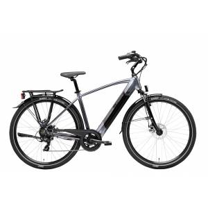 CICLO ELETTRICO UOMO 28 TELAIO 50 ALLUMINIO CON BATTERIA INTEGRATA 6 VELOCITA' *GRIGIO METALLIZZATO* - ADRIATICA E1 Man