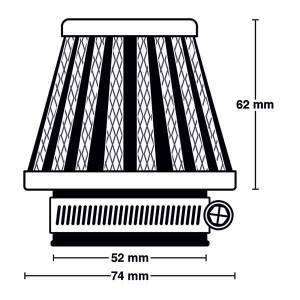 FILTRO POTENZA UNIVERSALE 74X62mm ATTACCO d.52mm - MEIWA M5006