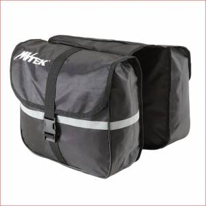 BORSA A BISACCIA 29x24x10cm. 14lt. IN NYLON *NERA* - MVTEK Futura