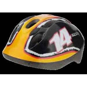 CASCO CICLO Tg.S (52-56) *ARANCIO NERO* - BONIN "Racing Orange"