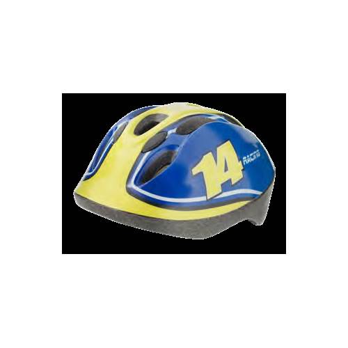 CASCO CICLO Tg.S (52-56) *GIALLO BLU* - BONIN "Racing Yellow"