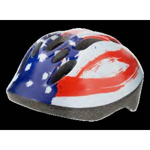 CASCO CICLO Tg.S (52-56) *ROSSO BLU BIANCO* - BONIN "American Flag"