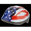 CASCO CICLO Tg.S (52-56) *ROSSO BLU BIANCO* - BONIN "American Flag"