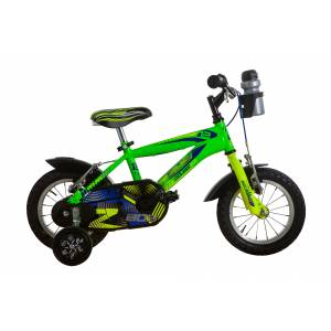 CICLO 12 MTB MASCHIO TELAIO 21 ACCIAIO 1 VELOCITA' *VERDE GIALLO* - DOUBLEZZ "Z-boy"