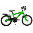 CICLO 16 MTB MASCHIO TELAIO 24 ACCIAIO 1 VELOCITA' *VERDE GIALLO* - DOUBLEZZ "Z-boy"