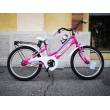 CICLO 20 MTB FEMMINA TELAIO 28 ACCIAIO 1 VELOCITA' *FUXIA AZZURRO* -  DOUBLEZZ Lincy