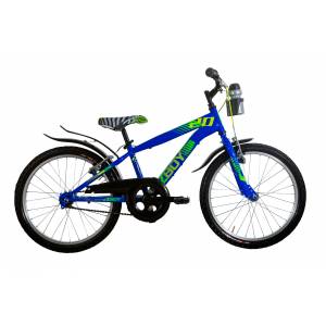 CICLO 20 MTB MASCHIO TELAIO 28 ACCIAIO 1 VELOCITA'  *BLU ELETTRICO* -  DOUBLEZZ "Z-boy"