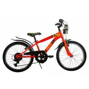 CICLO 20 MTB MASCHIO TELAIO 28 ACCIAIO 6 VELOCITA'  *ARANCIO FLUO* -  DOUBLEZZ "Z-boy"