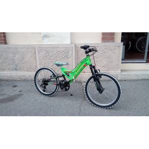 CICLO 20 MTB MASCHIO TELAIO ACCIAIO FULL SUSPENDED 6 VELOCITA' *VERDE* - ROLLMAR "Predator"