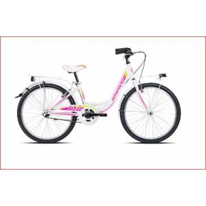 CICLO 26 CITY DONNA TELAIO 34 ACCIAIO MONOTUBO 6 VELOCITA' *BIANCO CICLAMINO* - BRERA Brio Love