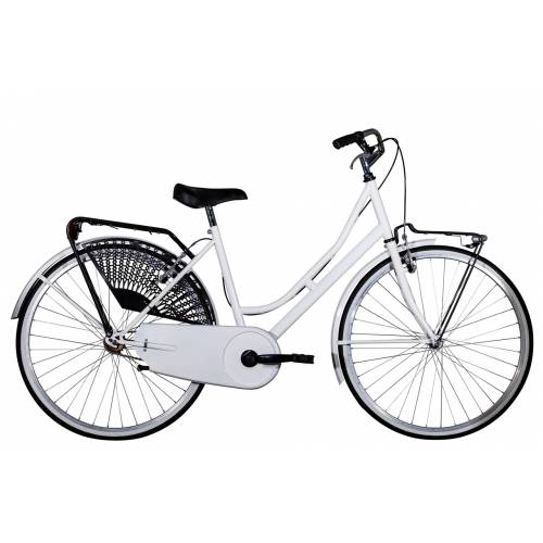 CICLO 26 OLANDA DONNA TELAIO 45 ACCIAIO 1 VELOCITA' FRENI V-BRAKE *BIANCO* - DOUBLEZZ Olanda