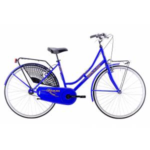 CICLO 26 OLANDA DONNA TELAIO 45 ACCIAIO 1 VELOCITA' FRENI V-BRAKE *BLU* - DOUBLEZZ Olanda