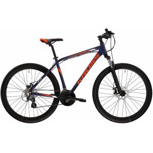 CICLO 27.5 MTB UOMO TELAIO ALLUMINIO Tg.L 21 VELOCITA'  FRENI A DISCO MECCANICI FORCELLA AMMORTIZZATA *BLU ARANCIO BIANCO" - KR