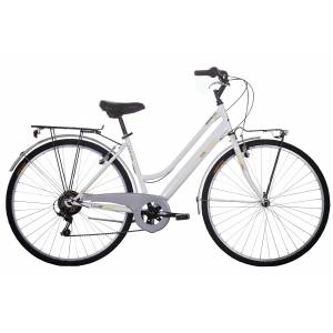 CICLO 28 CITY DONNA TELAIO 45 ACCIAIO 6 VELOCITA' *BIANCO ORO* - DOUBLEZZ Akhal