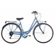 CICLO 28 CITY DONNA TELAIO 45 ACCIAIO 6 VELOCITA' *BLU PETROLIO* - DOUBLEZZ "Cardiff"