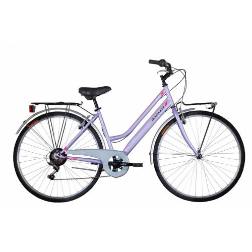 CICLO 28 CITY DONNA TELAIO 45 ACCIAIO 6 VELOCITA' *LILLA* - DOUBLEZZ "CityJoy"