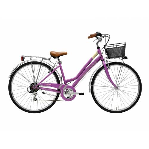 CICLO 28 CITY DONNA TELAIO 45 ACCIAIO 6 VELOCITA' *VIOLA OPACO* - ADRIATICA Trend Lady