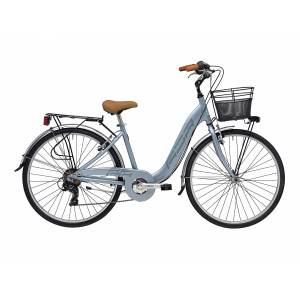 CICLO 28 CITY DONNA TELAIO 45 ALLUMINIO 6 VELOCITA' *GRIGIO METALLIZZATO* -  ADRIATICA "Relax"