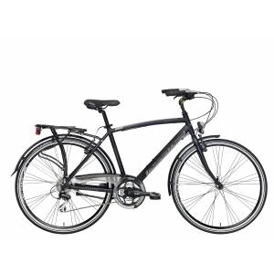 CICLO 28 CITY UOMO TELAIO 50 ALLUMINIO 21 VELOCITA' *NERO OPACO* - ADRIATICA Boxter HP Man