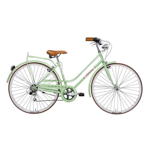 CICLO 28 SPORT DONNA TELAIO 45 ACCIAIO 6 VELOCITA' *VERDE CHIARO* - ADRIATICA Rondine