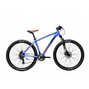 CICLO 29 MTB UOMO TELAIO ALLUMINIO 46 Tg.L 21 VELOCITA'  FRENI A DISCO MECCANICI FORCELLA AMMORTIZZATA *BLU ROSSO" - ADRIATICA