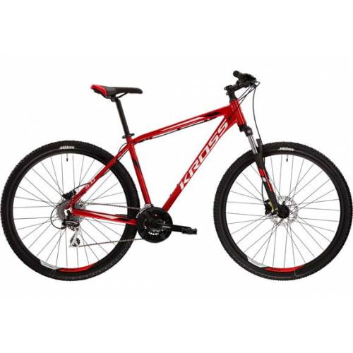 CICLO 29 MTB UOMO TELAIO ALLUMINIO Tg.L 21 VELOCITA'  FRENI A DISCO IDRAULICI FORCELLA AMMORTIZZATA *ROSSO GRIGIO NERO" - KROSS