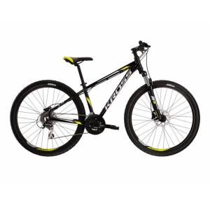 CICLO 29 MTB UOMO TELAIO ALLUMINIO Tg.M 21 VELOCITA'  FRENI A DISCO IDRAULICI FORCELLA AMMORTIZZATA *NEROGIALLO" - KROSS Hexago