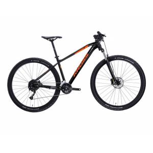 CICLO 29 MTB UOMO TELAIO ALLUMINIO Tg.M 2x9 VELOCITA'  FRENI A DISCO IDRAULICI FORCELLA AMMORTIZZATA *NERO ARANCIONE" - KROSS L