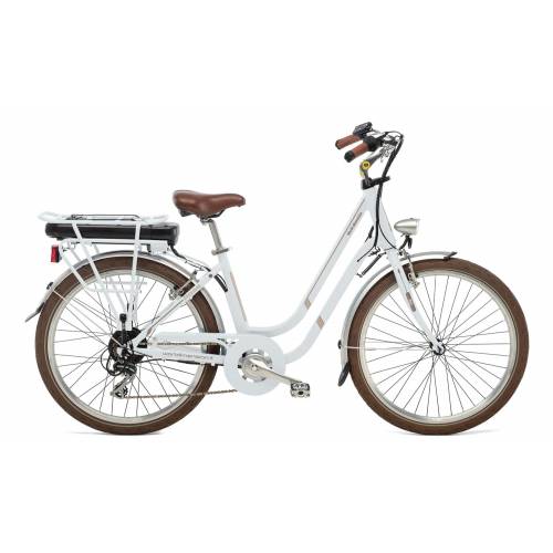 CICLO ELETTRICO DONNA 26 TELAIO 43 ALLUMINIO 7 VELOCITA' *GRGIO NUVOLA* - WORLD DIMENSION Rose