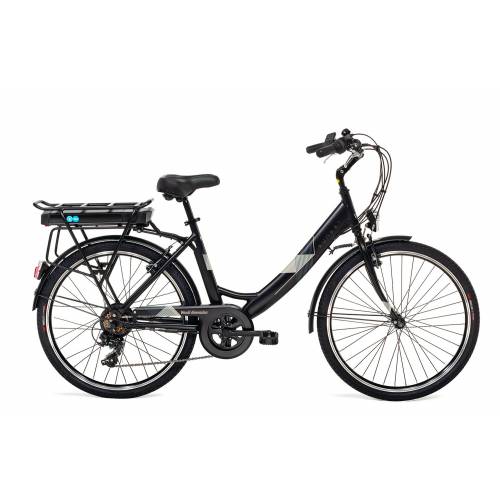 CICLO ELETTRICO DONNA 26 TELAIO 45 ALLUMINIO 6 VELOCITA' *NERO* - WORLD DIMENSION Sunset Plus