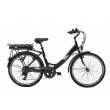 CICLO ELETTRICO DONNA 26 TELAIO 45 ALLUMINIO 6 VELOCITA' *NERO* - WORLD DIMENSION Sunset Plus