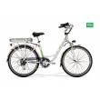 CICLO ELETTRICO DONNA 26 TELAIO 46 ALLUMINIO 7 VELOCITA' *BIANCO* - WORLD DIMENSION Crystal