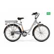 CICLO ELETTRICO DONNA 26 TELAIO 46 ALLUMINIO 7 VELOCITA' *GRIGIO* - WORLD DIMENSION Crystal