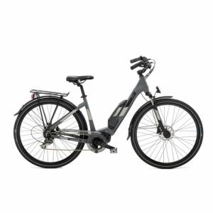 CICLO ELETTRICO DONNA 28 TELAIO 42 ALLUMINIO 8 VELOCITA' *GRIGIO OPACO* - WORLD DIMENSION Bent City E5000