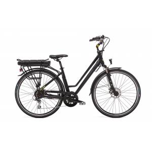 CICLO ELETTRICO DONNA 28 TELAIO 46 ALLUMINIO 7 VELOCITA' *NERO* - WORLD DIMENSION Perses Lady