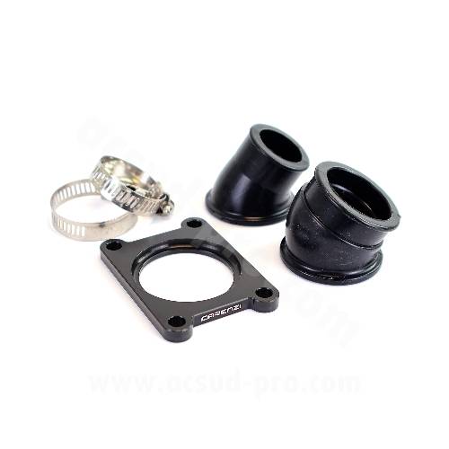 COLLETTORE ASPIRAZIONE REGOLABILE 360° d.24/32mm. DERBI SENDA MOTORI EURO2 / EURO3 / EURO4 - CARENZI