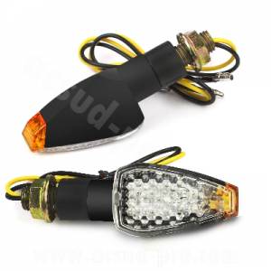 COPPIA FRECCE LED OMOLOGATE *NERO*  - OPM Aero