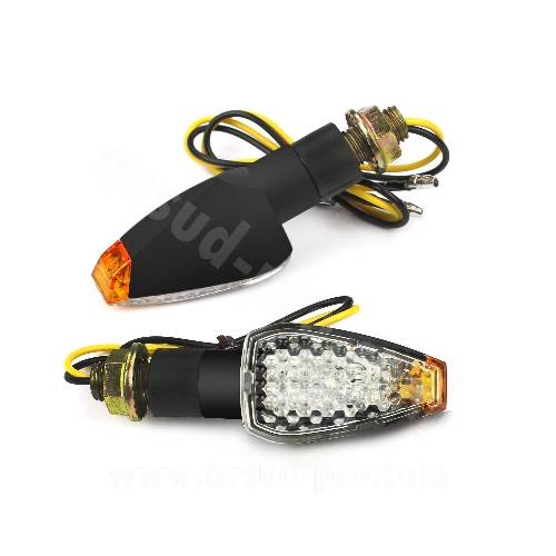 COPPIA FRECCE LED OMOLOGATE *NERO*  - OPM Aero