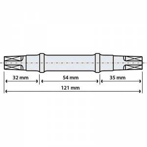 PERNO MOVIMENTO 32x54x35 ATTACCO QUADRO