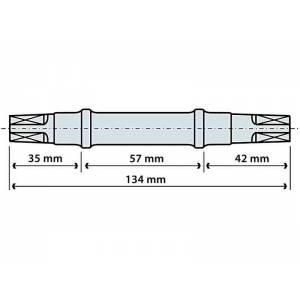 PERNO MOVIMENTO 35x57x42 ATTACCO QUADRO