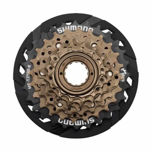 RUOTA LIBERA 6 VELOCITA' z14-16-18-21-24-28 A FILETTO BRUNITA - SHIMANO