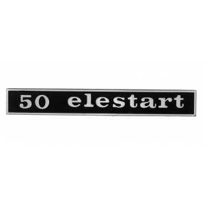 TARGHETTA "50 Elestart" PIAGGIO 50 VESPA ELESTART