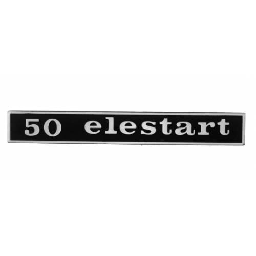 TARGHETTA "50 Elestart" PIAGGIO 50 VESPA ELESTART